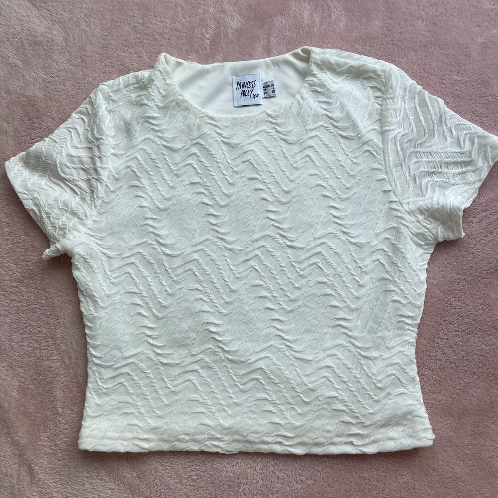 Princess Polly cropped shirt